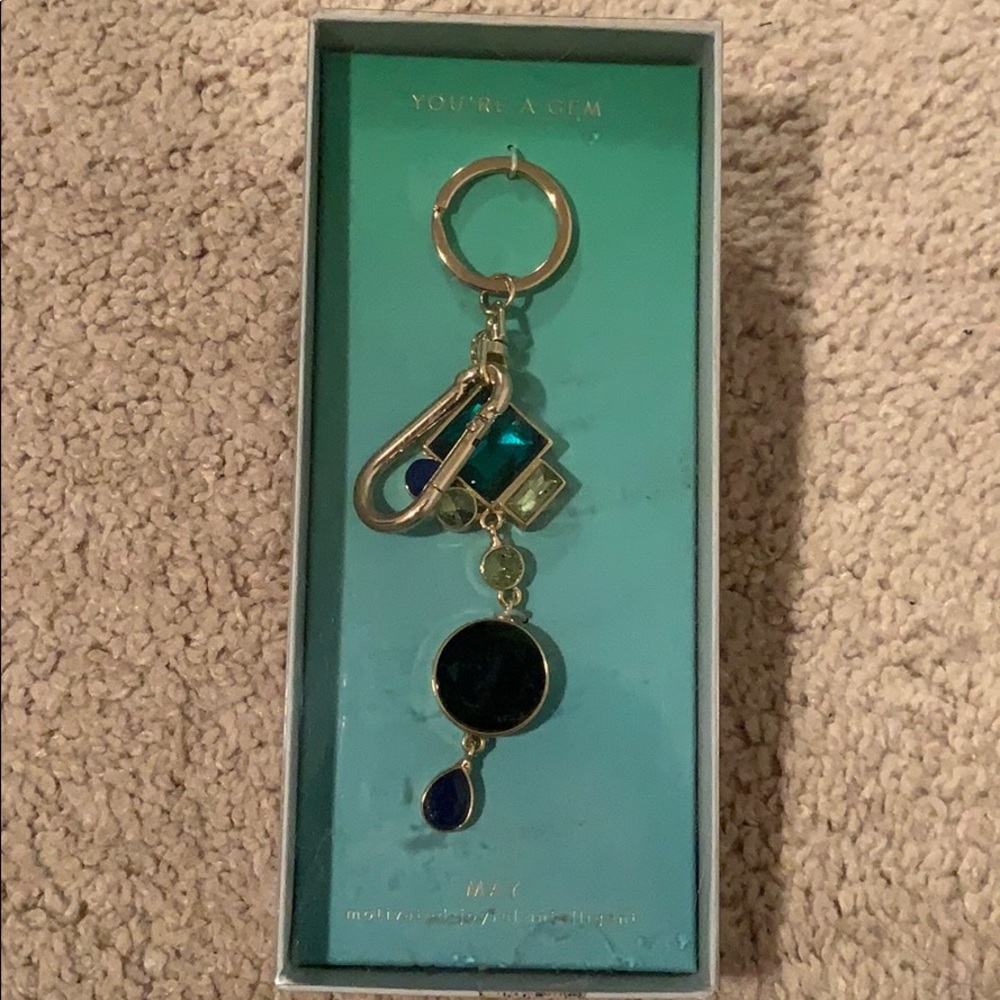 Anthropologie gemstone keychain